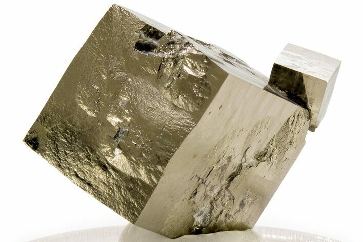 Shiny, Natural Pyrite Cube Cluster - Navajun, Spain #307108